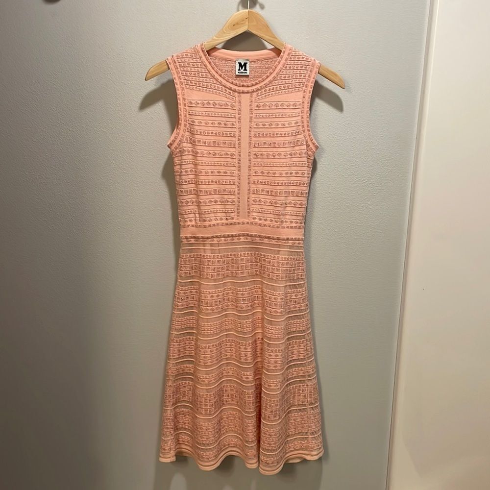 MISSONI knit woman’s light pink dress